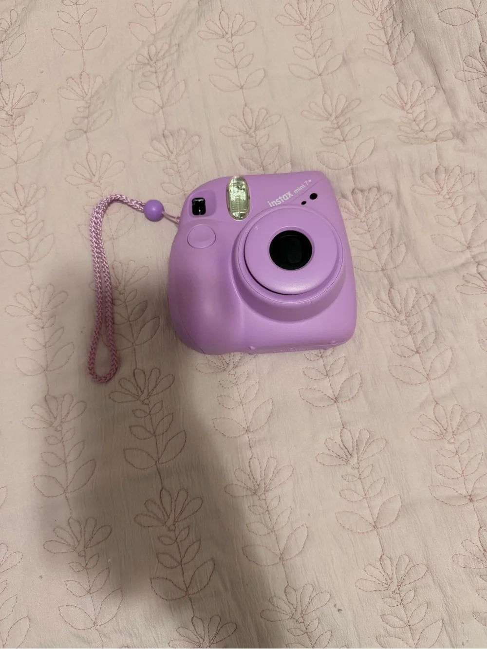 Instax Mini 7+ Lavender Instant Camera with Matching Strap